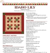 Simple Whatsnot Club-Idaho Lily-Free Pattern