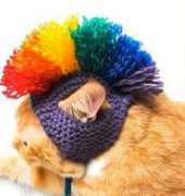 Bitchknits: Mohawk Cat Knit Hat Pattern