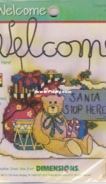 Dimensions 8632 Wire Welcome - Santa Stop Here! by Debbie Mumm