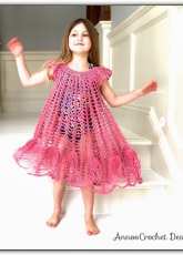 Annoo Crochet Designs - Flower Petal Circular Beach Cover up Free Tutorial