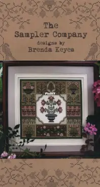 The Sampler Company - Floral Sampler by Brenda Keyes