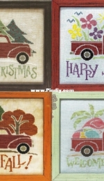 Merry Christmas Truck, Happy Fall Truck, Happy Summer Truck, Happy Spring Truck from Stoney Creek Collection