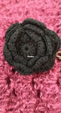 Crocheted brooch