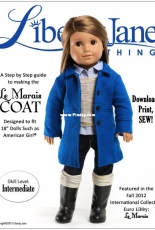 Liberty Jane Clothing - Le Marais Coat for 18" Doll