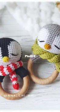 Fairy Toys by Inna Chi - Inna Chi Hm - Inna Chibinova / Chybinova - Penguin Rattle