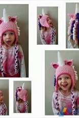 BBB Blue Baby Boutique - Brooke Rabideau - Crochet Unicorn Hat - Free