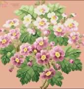 Permin 70-5325 Spring Flowers - PINK