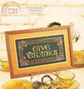 Give Thanks by Vivian G. Soskin From Simply Cross Stitch Magazine 38 - Plastic Canvas Magazine