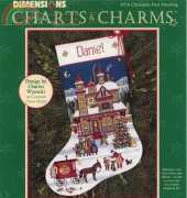Dimensions 8516 - Christmas Past Stocking