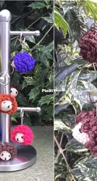 Crochet at Teris - Teri Hamilton - Hedgehog Keychain - Free