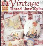 Can Do Crafts Design-Vintage Tinted Linens Quilts