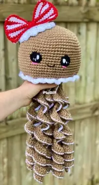 Crafty Kitty Crochet - Melissa Moore - Gingerbread Jellyfish - Free
