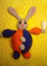 Hare in a clown suit