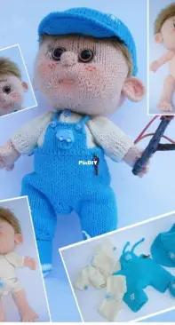Knitted baby dolls