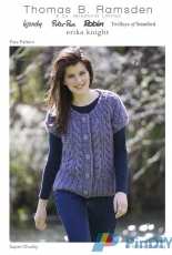 Super Chunky Cable and Lace Top by Thomas B. Ramsden & Co-Free