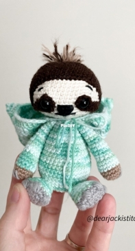 Dear Jacki Stitchery - Jacki Donhou - Tobias the sloth