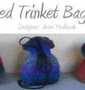 Fulled Trinket Bag by Anne Podlesak/Wooly Wonka Fibers--Free