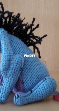 Dreamy blue donkey - blue donkey - burro