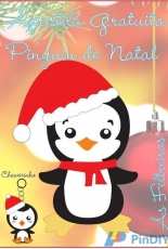 As Feltreiras - Pinguin de Natal / Christmas Pinguin Felt Pattern - Portuguese - Free