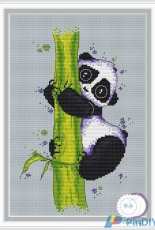 Panda on Bamboo by Natasha Koff / NateKoff