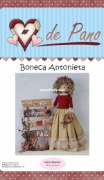 Atelier Coração de Pano - Boneca Antonieta - Portuguese