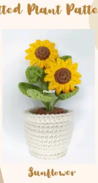 Jefferson Arts x Crafts - Potted Plant Pattern - Sunflower