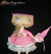 Cloth doll Rousi by Neonila Rozhdestvenskaya