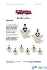 Thread a Bead-Ghost Earring Pattern by Lynsey James-2009