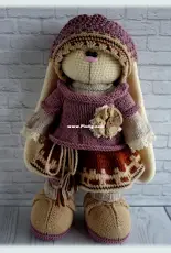 Crochet Bunny Art - Irina Tarasova - Bunny in Boho Style - Spanish - Translated