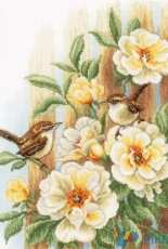Vervaco PN-0021782 Wrens on Roses