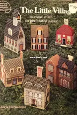 American School of Needlework 3580 - The Little Village to cross stitch on perforated paper