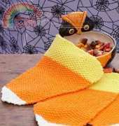 Lily Sugar n Cream - Candy Corn Dishcloth-knit