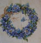 blue wreath