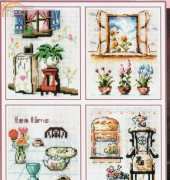 Oh! Nice Day, Design Number 445 (Watercolor Story 2) / YEIDAM cross Stitch 8b-700 Watercolor Story