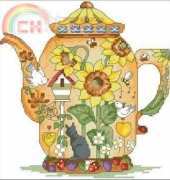 DMC K4532 Sunflower Country Teapot
