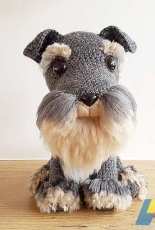 Projectarian - Crayons Crochet - Schnauzer Dog with DIY fur - Free