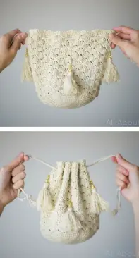 All About Ami - Stephanie Jessica Lau - Crochet Regency Reticule - Free