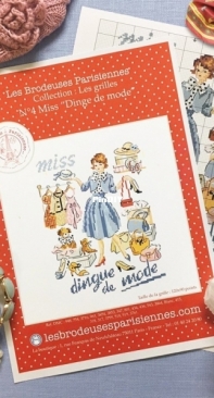 Les Brodeuses Parisiennes LBP Grille Nº 4 - Miss "Dingue de Mode"