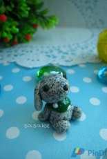 Clay sky looking puppy
