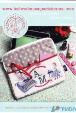 Les Brodeuses Parisiennes LBP - Housse de tablette Dactylo