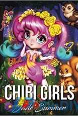 Chibi Girls: An Adult Coloring Book with Japanese Manga Drawings, Magical Fairies, and Cute Fantasy Animals Paperback