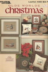 Leisure Arts 430 Olde Worlde Christmas PCS Incomplete