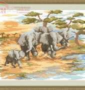 Megat 4509 - Running Elephants