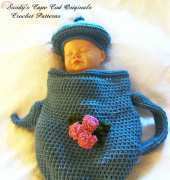 Sandys Cape Cod Originals - Sandy Powers - Im A Little Teapot Cocoon And Hat 241
