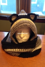 cat hooded scarf