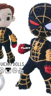 Guichai Crochet Dolls -  Armano Ginji - Black Spider
