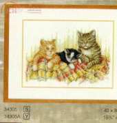 Forest Cat Cross Stitch Kit By Lanarte – The Happy Cross Stitcher