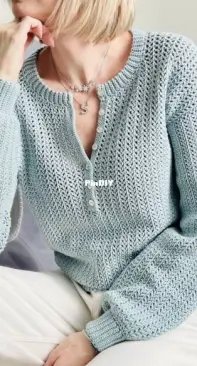 Crochet together - Svetlana Kochkina - Светлана Кочкина -  Lace herringbone sweater - Джемпер Елочка - Russian