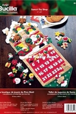 Bucilla 85127 Santa's Toy Shop Felt Advent Calendar Craft Kit