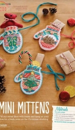 Mini Mittens by Durene Jones from Cross Stitcher 285 PCS